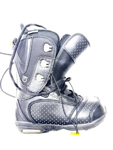 Used Burton Lodi Womens Snowboard Boots Black Senior 7 11860-s000303382
