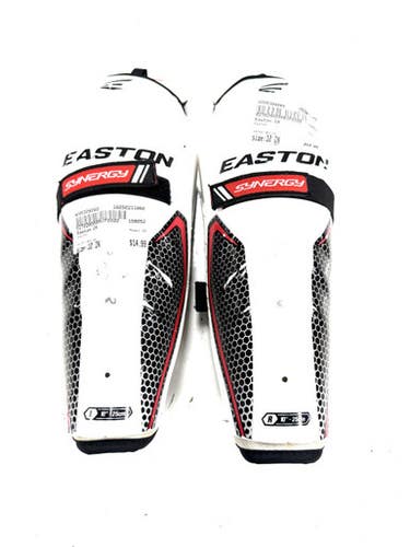 Used Easton Gx Youth Shin Guards White 10" 11860-s000308060