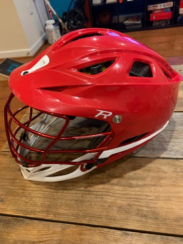 Red Cascade R Lacrosse Helmet