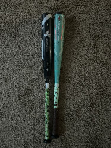 LOOK AT DESCRIPTION DeMarini CF glitch, hardly used and Rawlings mach AI hardly used good condition