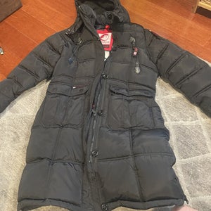 Canada Weather Gear Womens Black Parka Jacket Coat Size SZ M NEW $210
