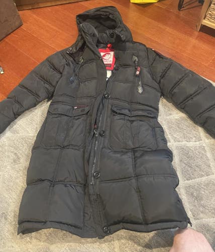 Canada Weather Gear Womens Black Parka Jacket Coat Size SZ M NEW $210