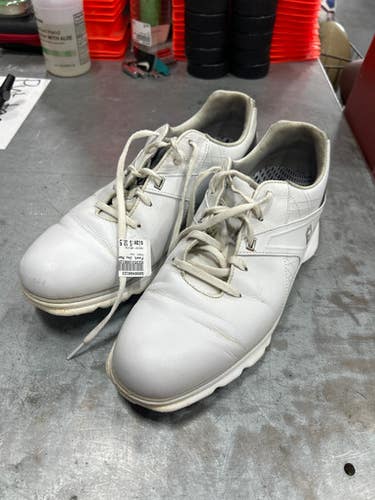 Used Foot Joy Mens Golf Shoes White Senior 10.5 11337-s000488123