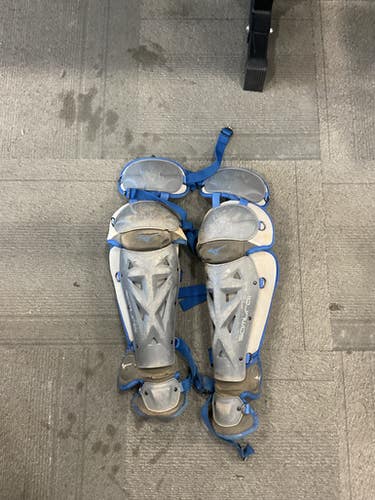 Used Mizuno Samurai Womens Catchers Leg Guards Navy Blue Adult 11614-s000237598