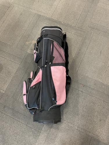 Used Affinity Pink Cart Bag Womens Cart Bag Black And Pink 11614-s000237573