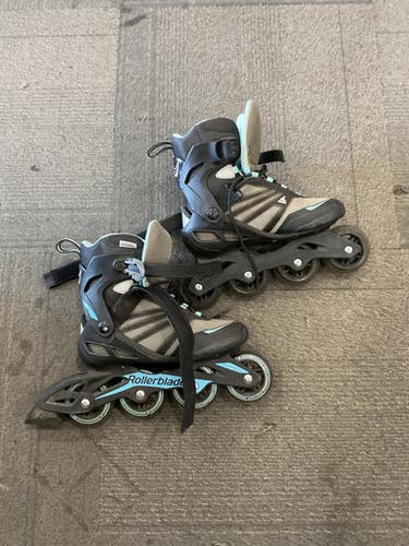 Used Rollerblade Zetra Senior Rec Fitness Skates Black Adjustable 11614-s000237547