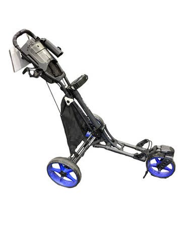 Used Caddytek 3 Wheel Push Cart Golf Cart Black 3 Wheel 11347-s000270180