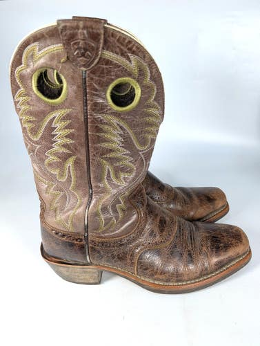 Ariat Heritage Roughstock Mens 11 D Western Cowboy Boots Brown Leather