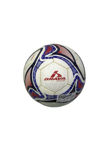 Used Brava Drift Size 4 Soccer Ball All Size Soccer Ball White Red Navy 4 11347-s000270167