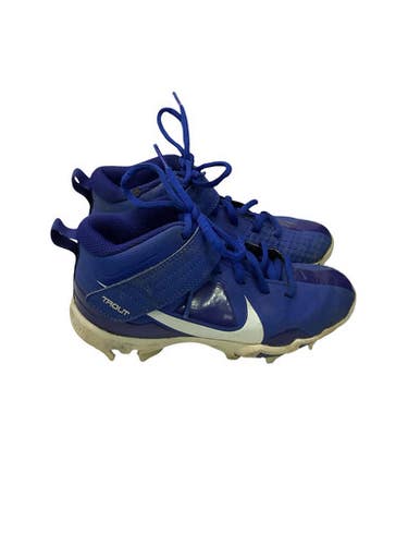 Used Nike Trout Blue Yth Bb Cleats Bb Sb Cleats Royal Blue Youth 13.0 11347-s000270153