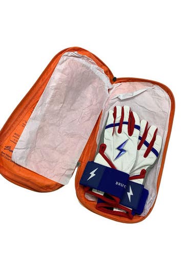 Used Red Wht Blue Batting Gloves Youth Small Bb Sb Accessory White Royal Red Sm 11347-s000270143