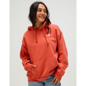 The North Face Evolution Hoodie Women's XS Red Fleece Lined Oversized POSH278