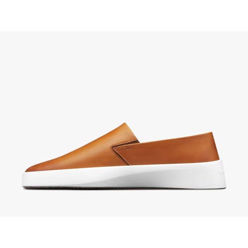 Wolf & Shepherd Cruise Sneakers Men's US 7.5 Honey Leather Slip On Shoes ZAP2604