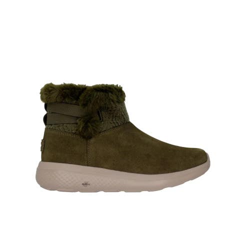 Skechers On The Go City 2 Cozy Vibe 144445W-OLV Women 6 Olive Snow Boots ZAP2539