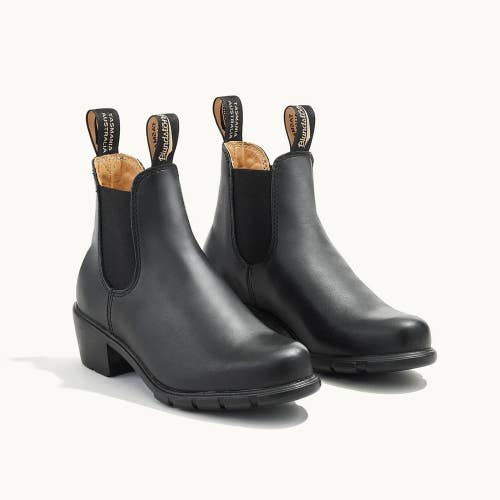 Blundstone 1671 Boots Men's 4.5 Black Leather Cuban Heel Ankle Chelsea ZAP2545