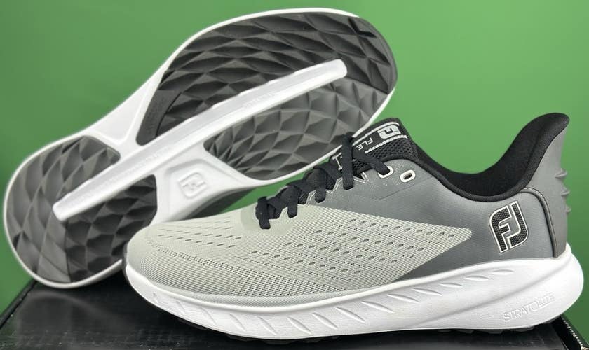 FootJoy Flex XP Spikeless Comfort Golf Shoes 56281 Men's Size 8 Grey/Charcoal