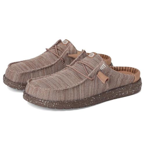 Hey Dude Wally Slip Stretch Sox 43103-0PP Mens Taupe Slip On Casual Shoes LIQ718