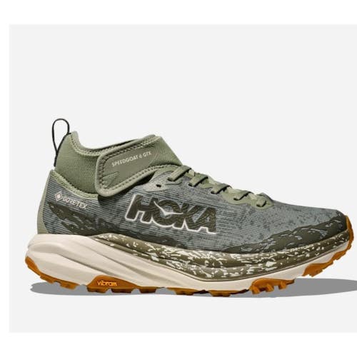 Hoka One One Speedgoat 6 Mid GTX Men's 12 D Sea Moss Trail Running Shoes SHOP480