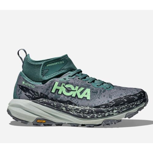 Hoka One One Speedgoat 6 Mid GTX Women 6.5B Charcoal Trail Running Shoes SHOP479