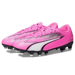 Puma Ultra Play 107775-01 Kids 6.5 Poison Pink Black FG/AG Soccer Cleats RHS8522