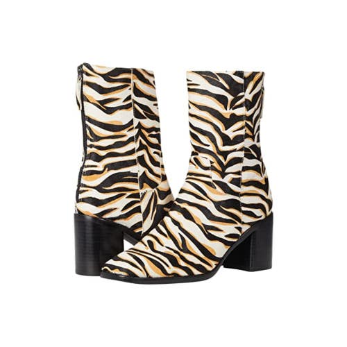 Intentionally Blank PG Boots Women 11M Safari Cowhide Leather Block Heel RHS8483