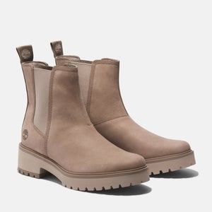 Timberland Carnaby Cool Mid Chelsea Boot Women's US 11 Taupe Gray Leather LIQ880