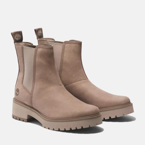 Timberland Carnaby Cool Mid Chelsea Boot Women's US 11 Taupe Gray Leather LIQ880