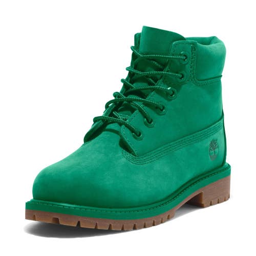 Timberland 50th Edition Premium Kids 2 Green Leather 6" Waterproof Boot GBNC1670