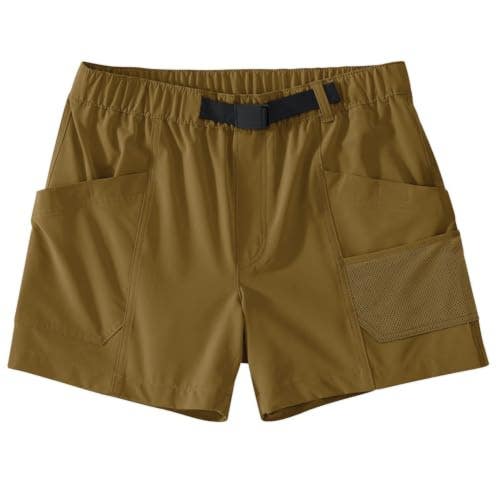 Carhartt Force Cargo Shorts Women's Golden Grass Loose Fit Sun Defender JAX1521