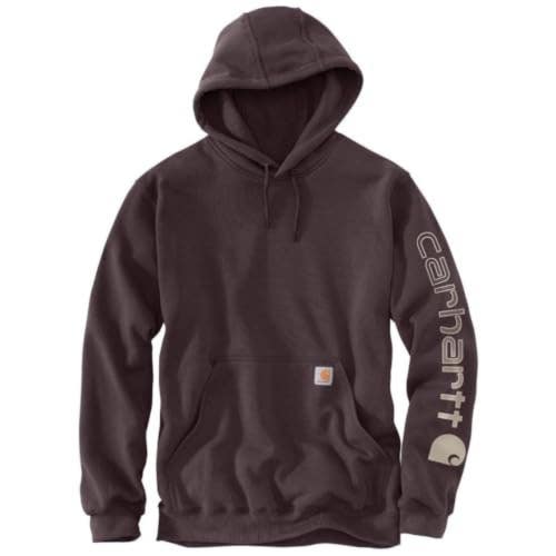 Carhartt Iconic K288 Hoodie Men's Small Brown Fleece Loose Fit Midweight JAX1571