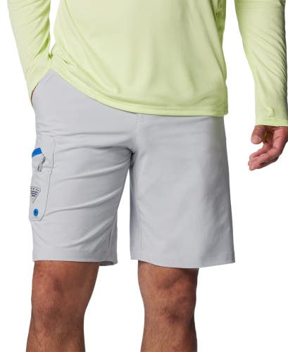 Columbia PFG Terminal Tackle II Shorts Men's 28 Gray Omni-Shield Fishing JAX1509