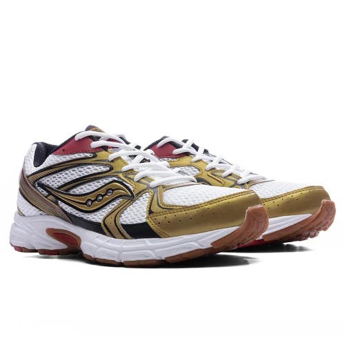Saucony Ride Millennium S70812-74 Men's White Metallic Gold Running Shoes LIQ757