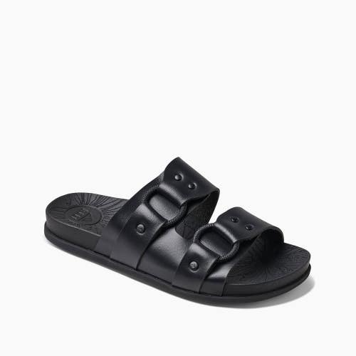 REEF Cushion Vera Cruz Sandals Women 7M Black Night Arch Support Slides ZOGG2756