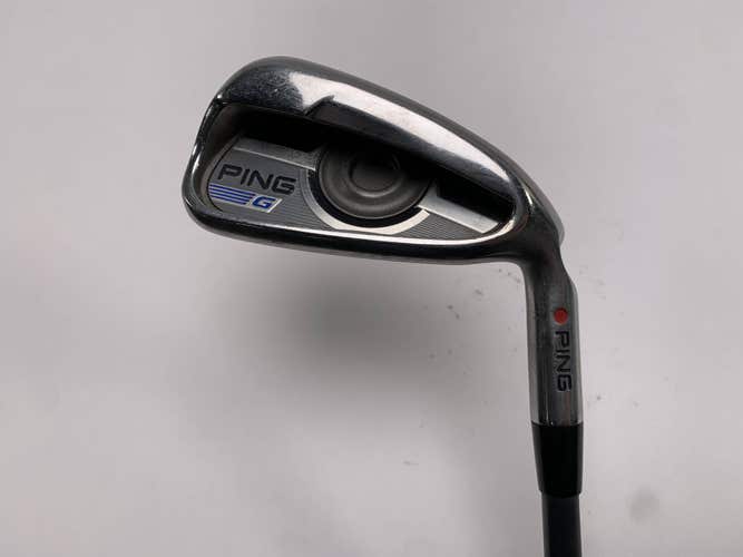 Ping G 2016 Single 7 Iron Red Dot 1* Flat CFS 55g Senior Graphite Mens RH