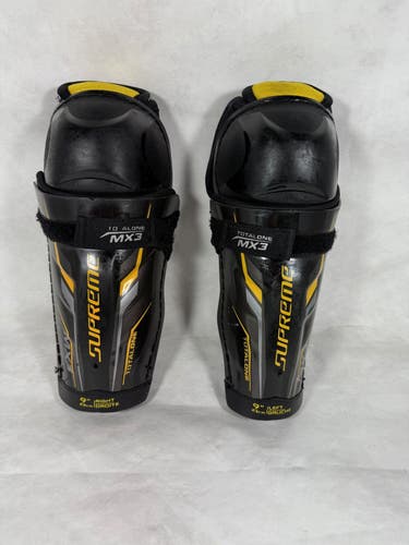 Very Good Condition - Youth Bauer Supreme TotalOne MX3 9" Shin Pads (Used)
