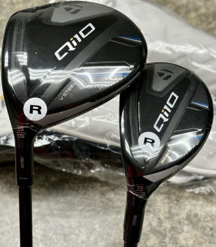 TaylorMade Qi10 Fairway Wood / Hybrid Set LEFT Hand 3-Wood, 3H Regular Flex LH
