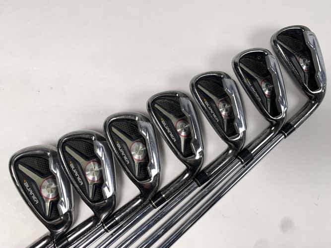 TaylorMade Burner 2009 Iron Set 4-PW Burner Superfast 85g Stiff Steel Mens RH