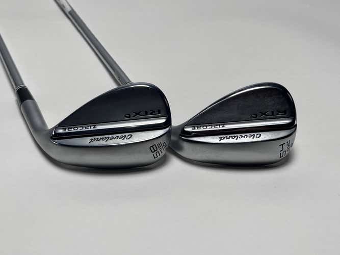 Cleveland RTX 6 ZipCore Tour Satin Wedge Set 54* 8 58* 10 TT DG Spinner Steel RH