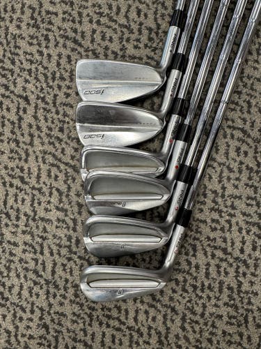 Men's Ping i500 Left Hand Iron Set Stiff Flex (Used)