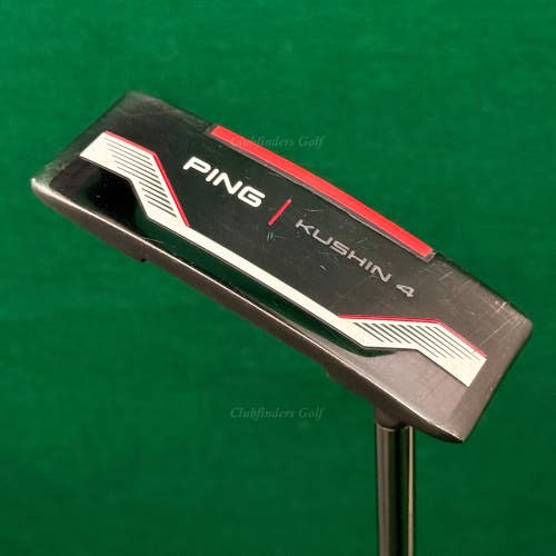 Ping 2021 Kushin 4 Black Dot 34.5" Flow-Neck Wide-Blade Putter Golf Club