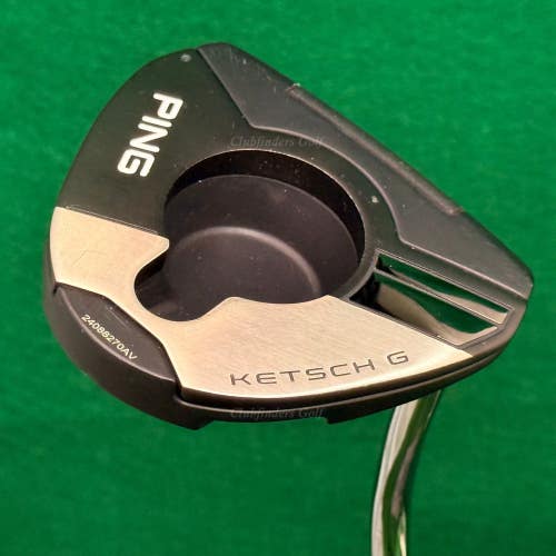 Ping KETSCH G 2024 Black Dot 36" Double-Bend Mallet Putter w/ Super Stroke