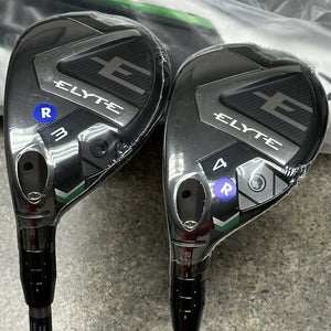 Callaway Elyte Rescue Hybrid Set LEFT Hand 3H, 4H Regular Flex Denali 60g LH NEW