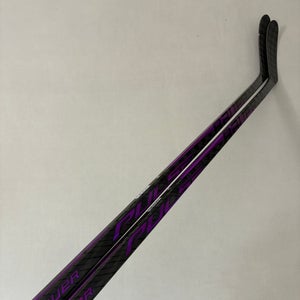 *2 Pack* of New 60 Flex P28M Intermediate Bauer Pulse Left Hand Hockey Sticks - Purple