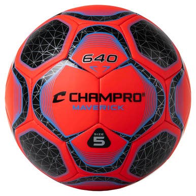 New Champro Maverick Size 3 Soccer Ball Red 11692-chpsb643fr