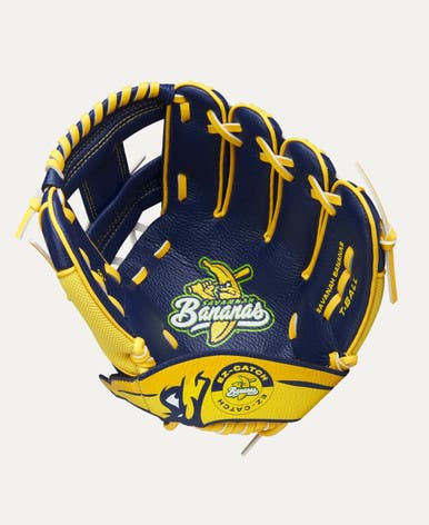 New Wilson A200 Ez Savannah Bananas 10" Left Hand Throw Tee Ball Glove 11692-wilwbw10221710
