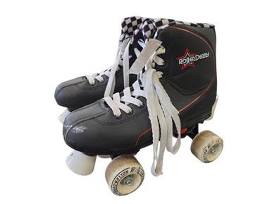 Used 4 Wheel Skates Senior Roller Quad Skates Black Senior 6 11450-s000521362