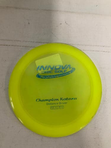 Used Innova Champion Katana Disc Golf Driver Yellow 11823-s000027664