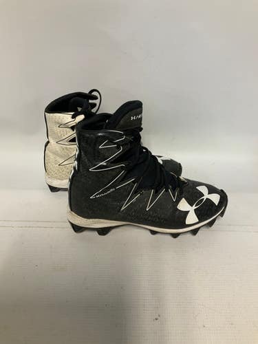 Used Under Armour Jr Fb Cleats Black And White Junior 05 11823-s000027984