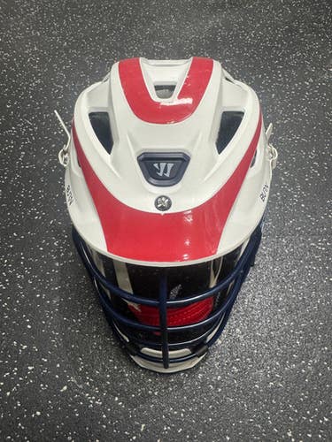 Used Warrior Burn Lacrosse Helmet White One Size 11849-s000034354