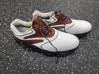 Used Foot Joy Synrg Mens Golf Shoes White Senior 8.5 11849-s000034459